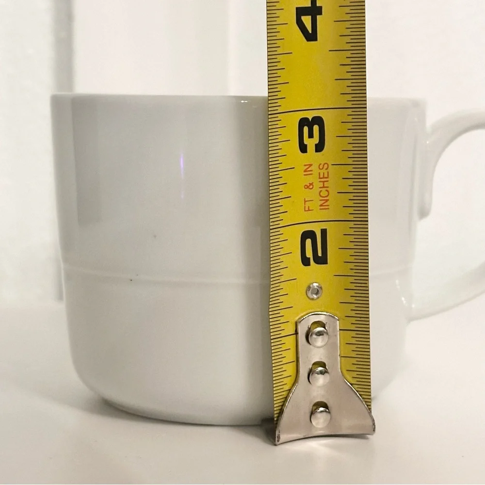 Crate & Barrel WHITE Mug Aaron Probyn Coffee Cup Indonesia Replacement Retired